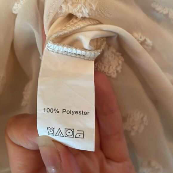 Ecowish Baby Doll Swiss Dot Mini Dress Medium - Picture 4 of 7